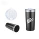 20 oz Double - Walled Matte Black Stainless Steel Tumbler w / Leakproof Lid, Slide Closure