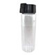 20 oz Durable Clear Glass Bottle with Flip Top Lid, Full Color Digital