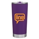 20 oz H2go Fargo - Matte Black - Matte Purple