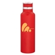 20 oz H2go Juno - Matte Storm Gray - Matte Red