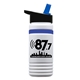 20 oz UpCycle rPET Bottle With Flip Straw Lid And Grip Band
