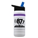 20 oz UpCycle rPET Bottle With Flip Straw Lid And Grip Band