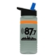 20 oz UpCycle rPET Bottle With Flip Straw Lid And Grip Band