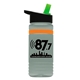 20 oz UpCycle rPET Bottle With Flip Straw Lid And Grip Band