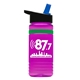 20 oz UpCycle rPET Bottle With Flip Straw Lid And Grip Band