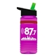 20 oz UpCycle rPET Bottle With Flip Straw Lid And Grip Band