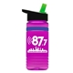 20 oz UpCycle rPET Bottle With Flip Straw Lid And Grip Band