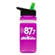 20 oz UpCycle rPET Bottle With Flip Straw Lid And Grip Band
