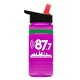 20 oz UpCycle rPET Bottle With Flip Straw Lid And Grip Band