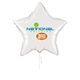 20 Star 3- Color Spot Print Microfoil Balloon