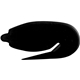aerial view a black plastic letter opener staple remover, image 1 of 2