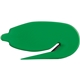 aerial view a green plastic letter opener staple remover, image 1 of 2