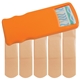 aerial view a orange primary care bandage dispenser, image 1 of 2