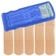 aerial view a translucent blue primary care bandage dispenser, image 1 of 2