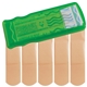 aerial view a translucent lime primary care bandage dispenser, image 1 of 2