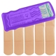 aerial view a translucent purple primary care bandage dispenser, image 1 of 2