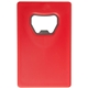 aerial view a red credit card wallet bottle opener, image 1 of 2