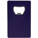 aerial view a dark blue credit card wallet bottle opener, image 1 of 2