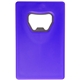 aerial view a blue credit card wallet bottle opener, image 1 of 2