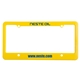 aerial view a yellow 4 hole license plate frame (certain states), image 1 of 2