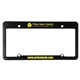 aerial view a black 6x12 license plate frame, image 1 of 2