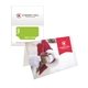 a white greeting gift card holder printed full color - paper products