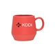 aerial view a matte red 16 oz verona ceramic mug - matte red, image 1 of 6