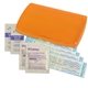aerial view a orange primary care(tm) first aid kit, image 1 of 2