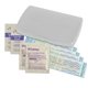 aerial view a translucent frost primary care(tm) first aid kit, image 1 of 2