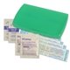 aerial view a translucent green primary care(tm) first aid kit, image 1 of 2