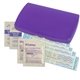 aerial view a translucent purple primary care(tm) first aid kit, image 1 of 2