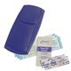 aerial view a dark blue compact first aid kit for promotions, image 1 of 2