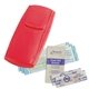 aerial view a red compact first aid kit for promotions, image 1 of 2