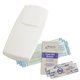 aerial view a white compact first aid kit for promotions, image 1 of 2