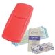 aerial view a translucent red compact first aid kit for promotions, image 1 of 2