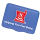 aerial view a blue companion care(tm) first aid kit, image 1 of 2