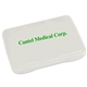 aerial view a translucent frost companion care(tm) first aid kit, image 1 of 2