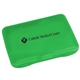 aerial view a translucent green companion care(tm) first aid kit, image 1 of 2