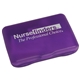aerial view a translucent purple companion care(tm) first aid kit, image 1 of 2
