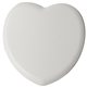 aerial view a white heart shaped pill box, image 1 of 2