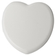 aerial view a white heart shaped pill box, image 1 of 2