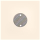 aerial view a charcoal gray tech taco heathered jersey knit neoprene, image 1 of 2