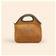 aerial view a bourbon klutch suede - ish neoprene lunch bag, image 1 of 2