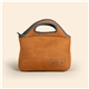 aerial view a bourbon gran klutch suede - ish neoprene lunch bag, image 1 of 2