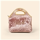 aerial view a antique rose gran klutch velvet neoprene lunch bag, image 1 of 2