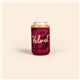 a cranberry liam velvet neoprene can insulator