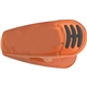 aerial view a translucent orange custom magnet clip with grip, image 1 of 2