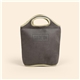 aerial view a smoke venti suede - ish neoprene lunch bag, image 1 of 2
