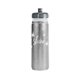 a silver van metro sport bottle - push pull cap - metallic neoprene