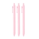 a blush pink (black ink) soft touch gel tip jotter pens - multicolor magic